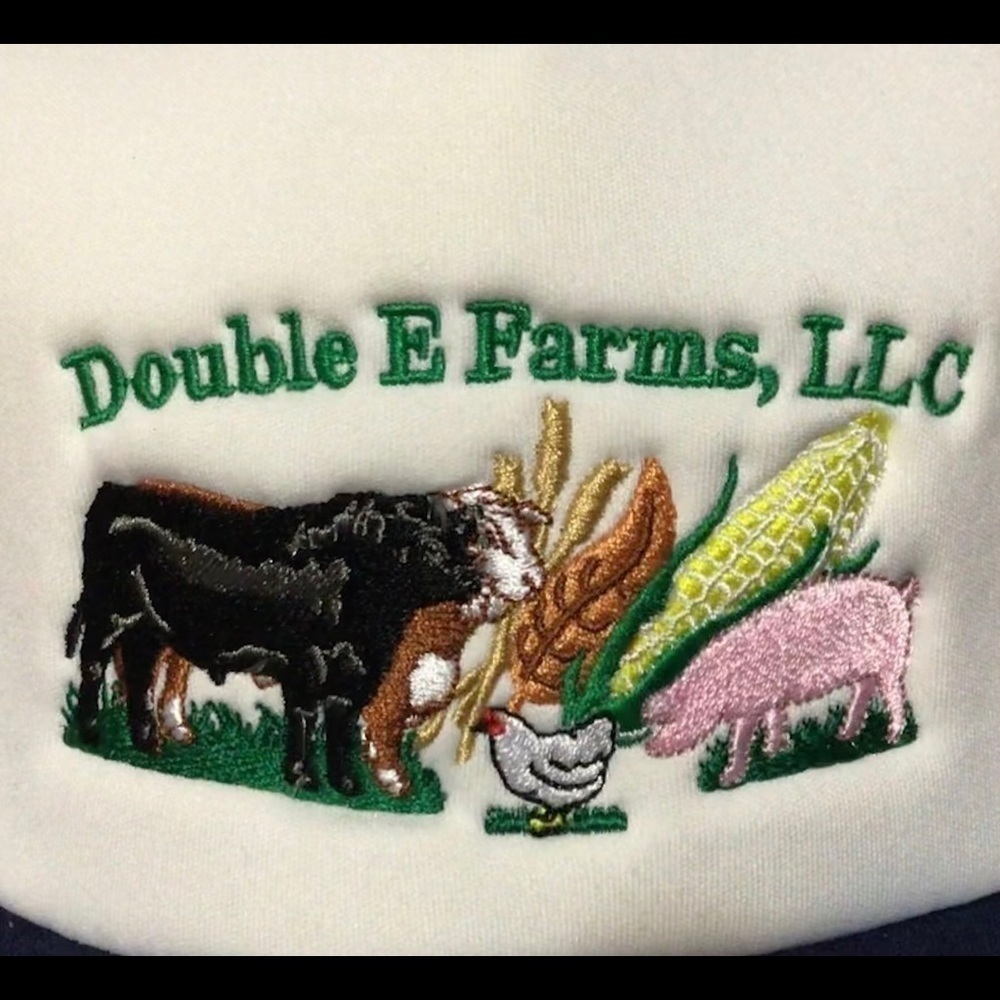 Vintage Double E Farms Snapback Trucker Hat Cap - Picture 2 of 7